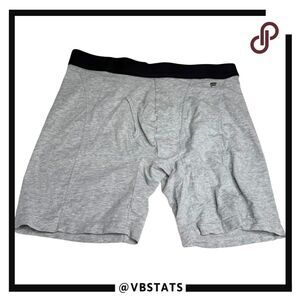 Fabletics Mens The 24-7 Stretch Elastic Waist Boxer Brief Heather Gray Sz Small